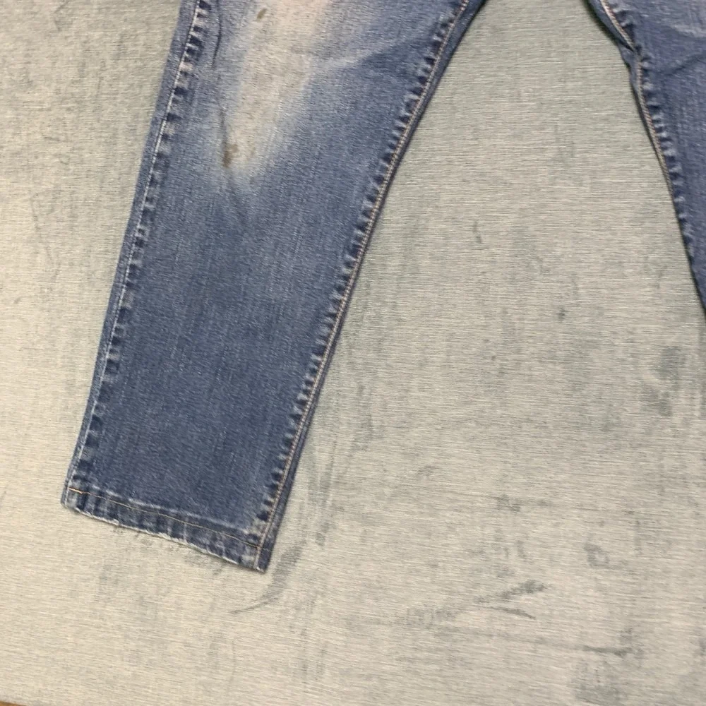 Vintage Levi's 521 Jeans Mens 38x30 Blue Denim Stretch Medium Wash Straight Leg